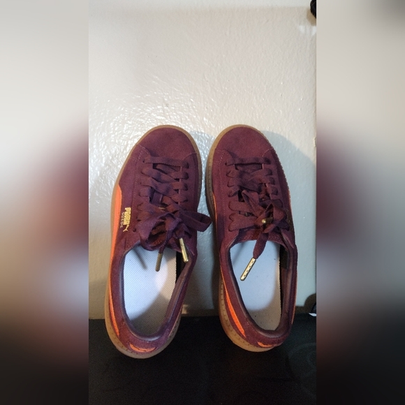 PUMA Suede Platform Trace ‘Winetasting Flame’ sneakers - Picture 3 of 10